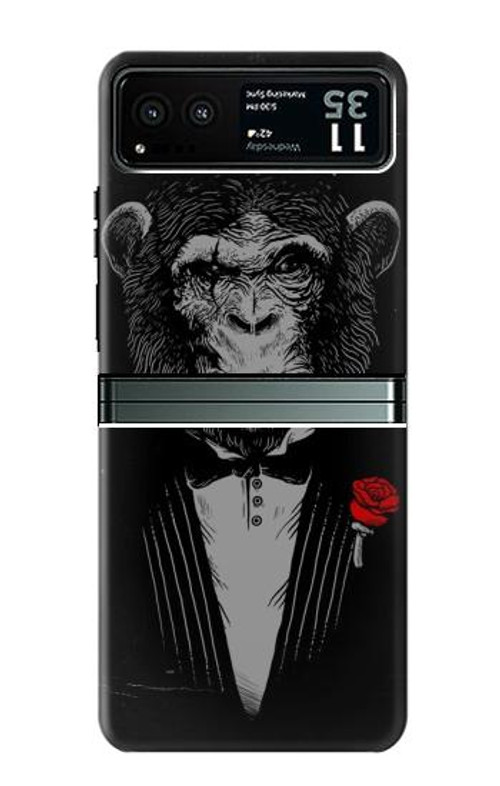 S3167 Funny Monkey God Father Case Cover Custodia per Motorola Razr 40