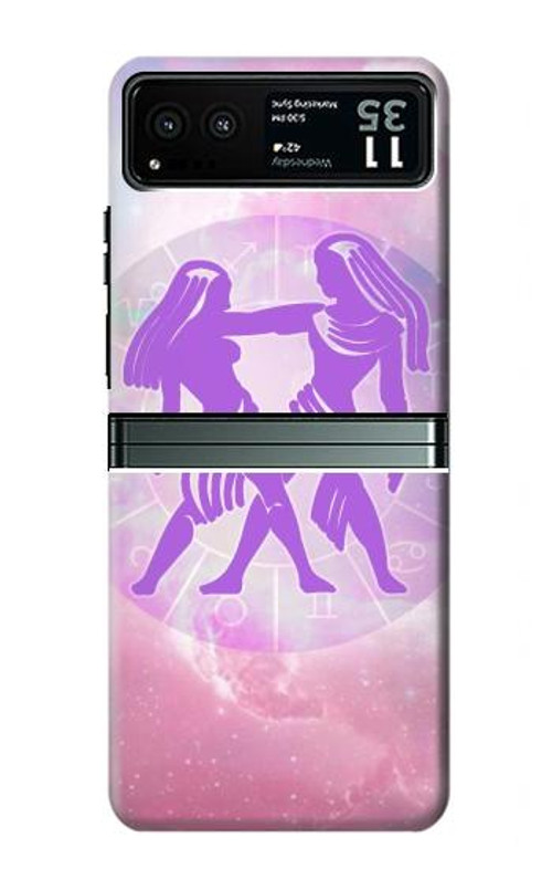 S3259 Zodiac Gemini Case Cover Custodia per Motorola Razr 40