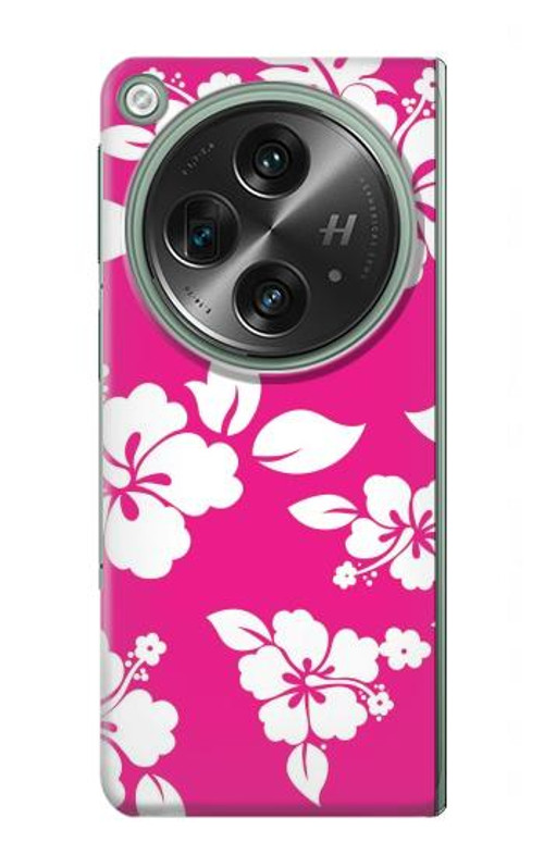 S2246 Hawaiian Hibiscus Pink Pattern Case Cover Custodia per OnePlus OPEN