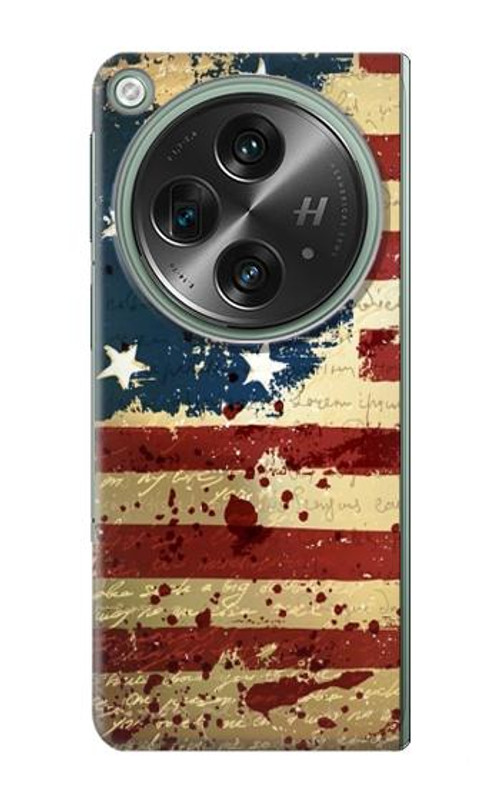 S2349 Old American Flag Case Cover Custodia per OnePlus OPEN