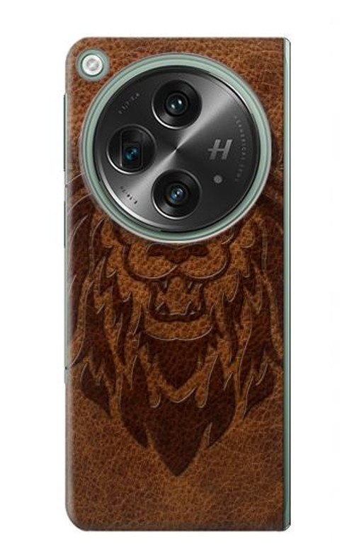 S2529 Leo Zodiac Tattoo Brown Graphic Print Case Cover Custodia per OnePlus OPEN