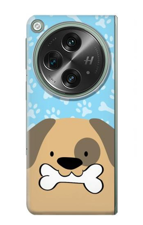 S2669 Cute Dog Paws Bones Cartoon Case Cover Custodia per OnePlus OPEN