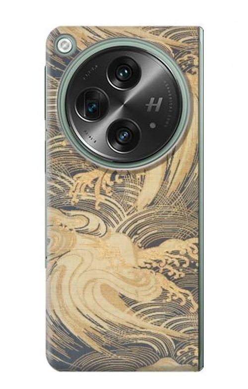 S2680 Japan Art Obi With Stylized Waves Case Cover Custodia per OnePlus OPEN