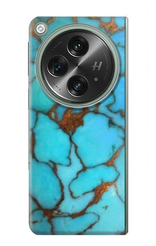 S2685 Aqua Turquoise Gemstone Graphic Printed Case Cover Custodia per OnePlus OPEN S2685 Aqua Turquoise Gemstone Graphic Printed Case Cover Custodia per OnePlus OPEN