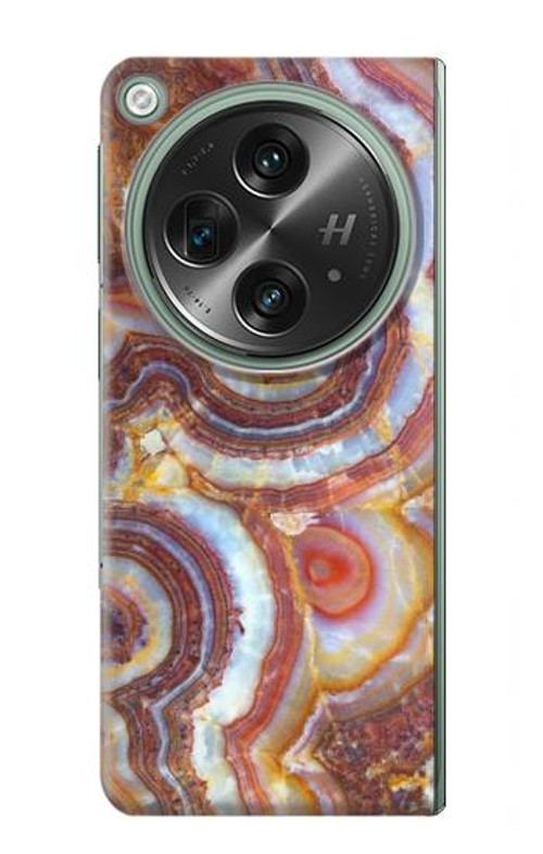 S3034 Colored Marble Texture Printed Case Cover Custodia per OnePlus OPEN