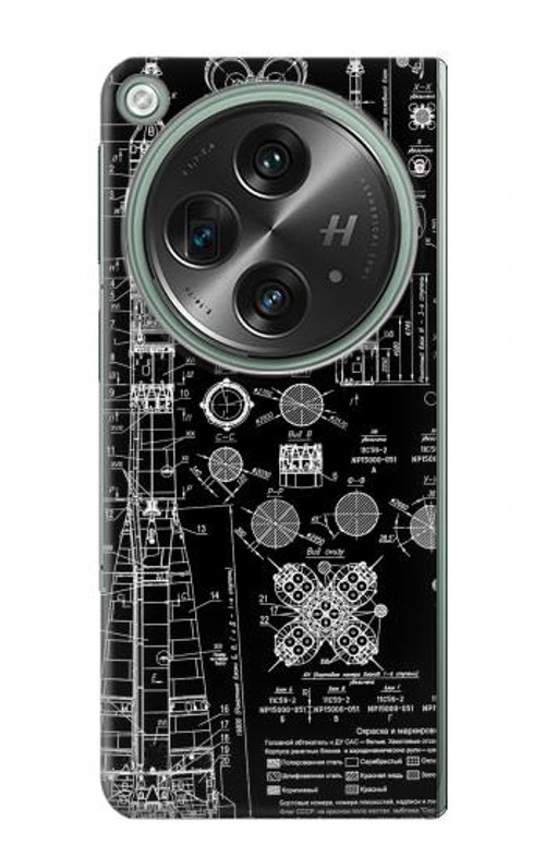 S3436 Apollo Blue Print Case Cover Custodia per OnePlus OPEN
