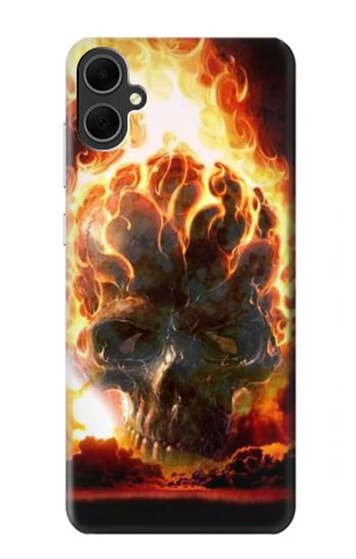 S0863 Hell Fire Skull Case Cover Custodia per Samsung Galaxy A05
