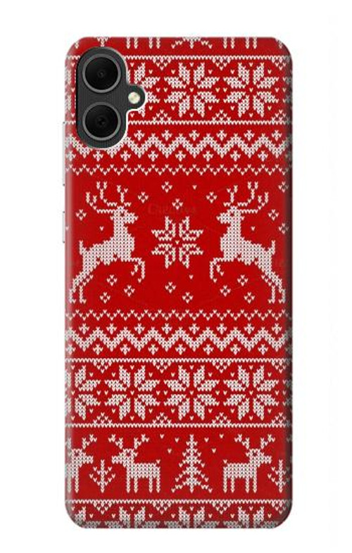 S2835 Christmas Reindeer Knitted Pattern Case Cover Custodia per Samsung Galaxy A05 S2835 Christmas Reindeer Knitted Pattern Case Cover Custodia per Samsung Galaxy A05