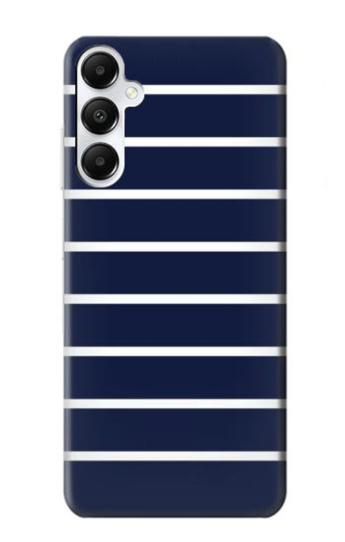S2767 Navy White Striped Case Cover Custodia per Samsung Galaxy A05s