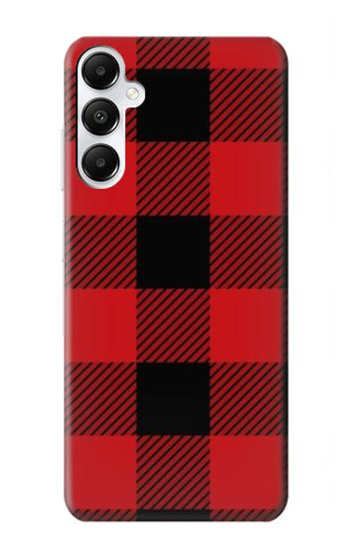 S2931 Red Buffalo Check Pattern Case Cover Custodia per Samsung Galaxy A05s