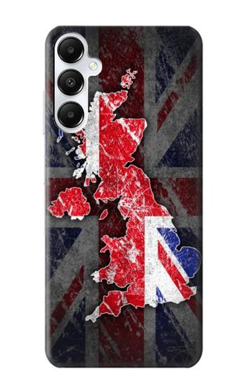 S2936 UK British Flag Map Case Cover Custodia per Samsung Galaxy A05s