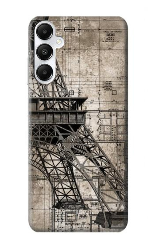 S3416 Eiffel Tower Blueprint Case Cover Custodia per Samsung Galaxy A05s