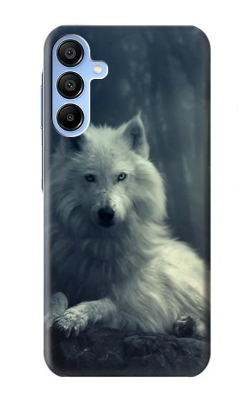 S1516 White Wolf Case Cover Custodia per Samsung Galaxy A15 5G