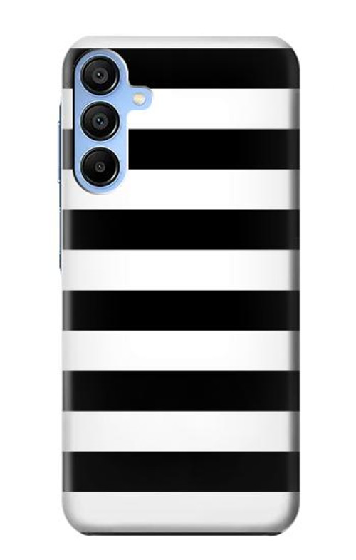 S1596 Black and White Striped Case Cover Custodia per Samsung Galaxy A15 5G