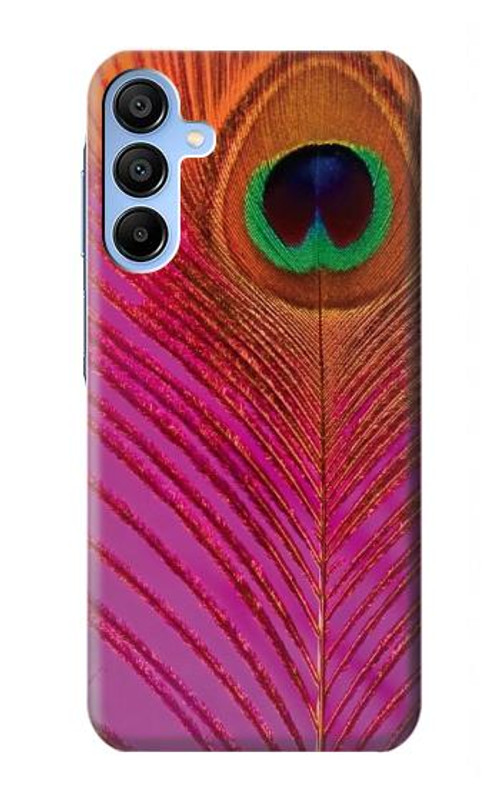 S3201 Pink Peacock Feather Case Cover Custodia per Samsung Galaxy A15 5G