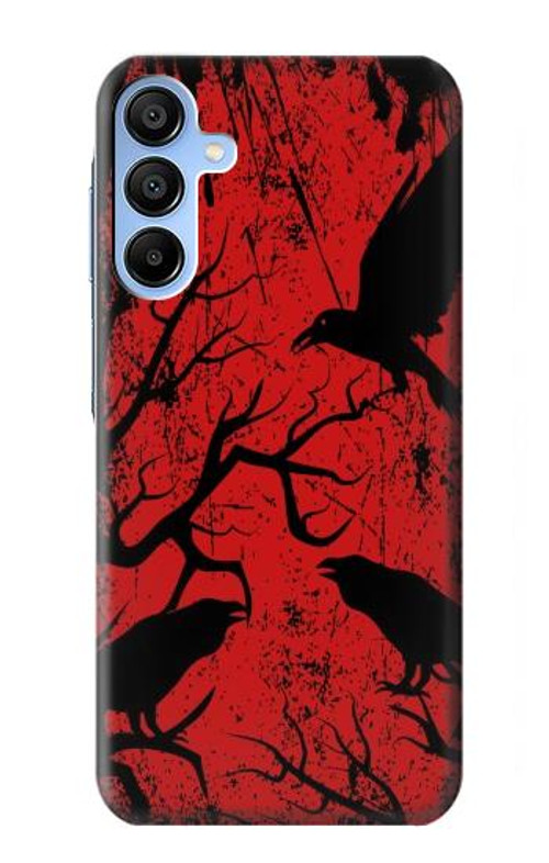 S3325 Crow Black Blood Tree Case Cover Custodia per Samsung Galaxy A15 5G