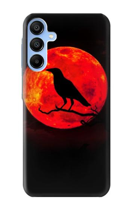 S3328 Crow Red Moon Case Cover Custodia per Samsung Galaxy A15 5G