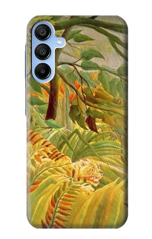 S3344 Henri Rousseau Tiger in a Tropical Storm Case Cover Custodia per Samsung Galaxy A15 5G