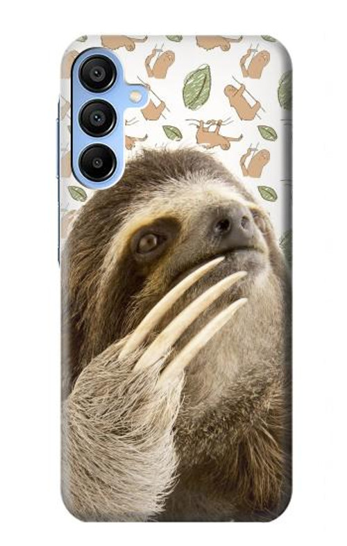 S3559 Sloth Pattern Case Cover Custodia per Samsung Galaxy A15 5G