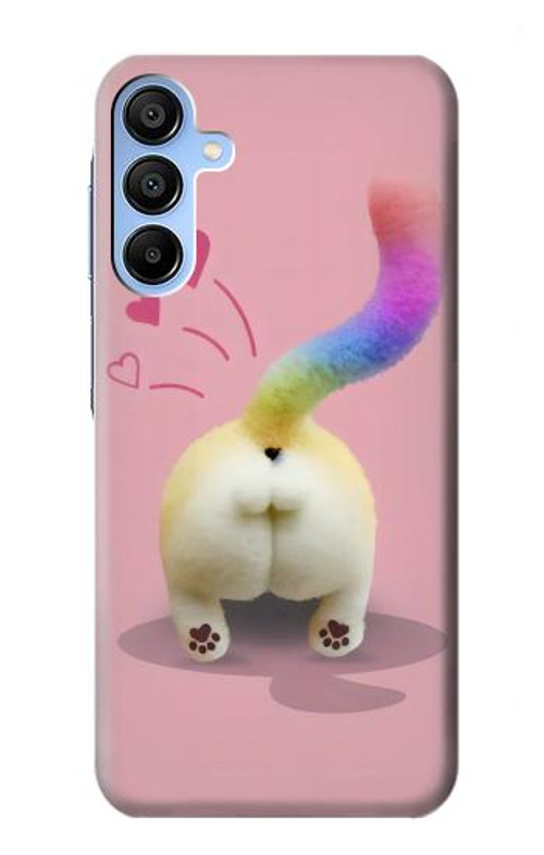 S3923 Cat Bottom Rainbow Tail Case Cover Custodia per Samsung Galaxy A15 5G