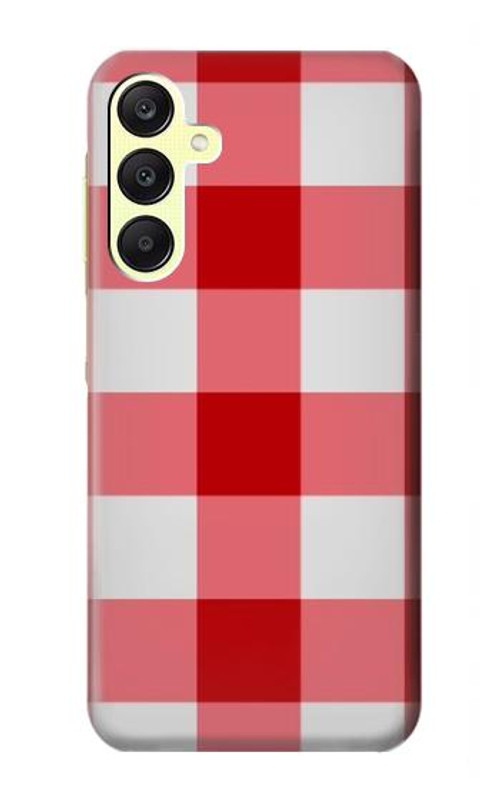 S3535 Red Gingham Case Cover Custodia per Samsung Galaxy A25 5G