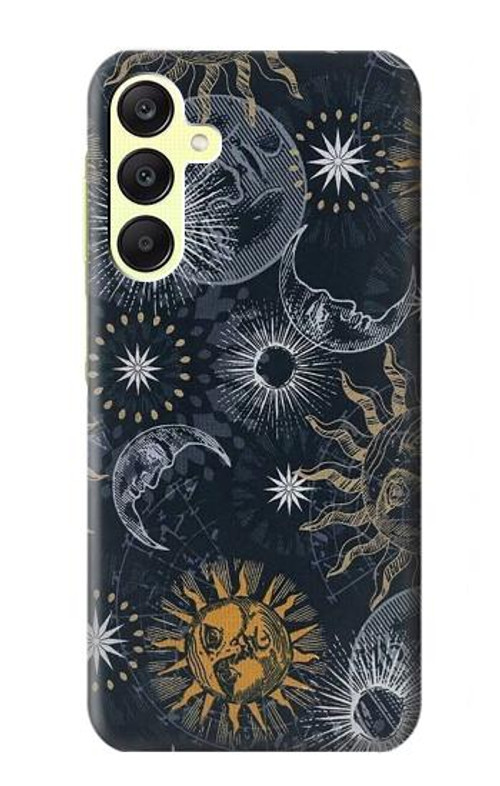 S3702 Moon and Sun Case Cover Custodia per Samsung Galaxy A25 5G
