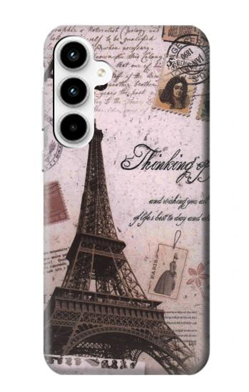 S2211 Paris Postcard Eiffel Tower Case Cover Custodia per Samsung Galaxy A35 5G