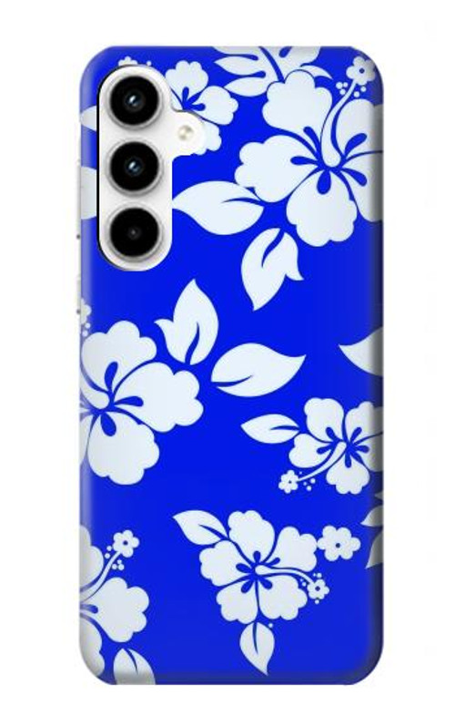 S2244 Hawaiian Hibiscus Blue Pattern Case Cover Custodia per Samsung Galaxy A35 5G