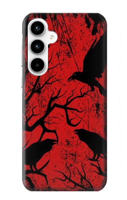 S3325 Crow Black Blood Tree Case Cover Custodia per Samsung Galaxy A35 5G