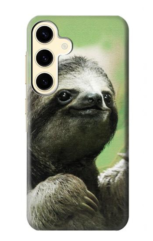 S2708 Smiling Sloth Case Cover Custodia per Samsung Galaxy S24 S2708 Smiling Sloth Case Cover Custodia per Samsung Galaxy S24