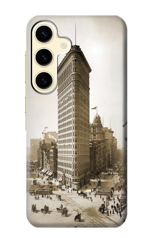 S3046 Old New York Flatiron Building Case Cover Custodia per Samsung Galaxy S24