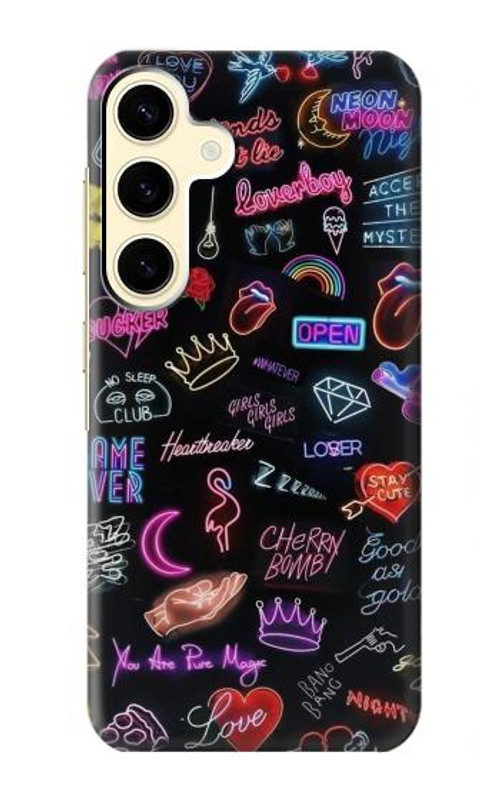 S3433 Vintage Neon Graphic Case Cover Custodia per Samsung Galaxy S24