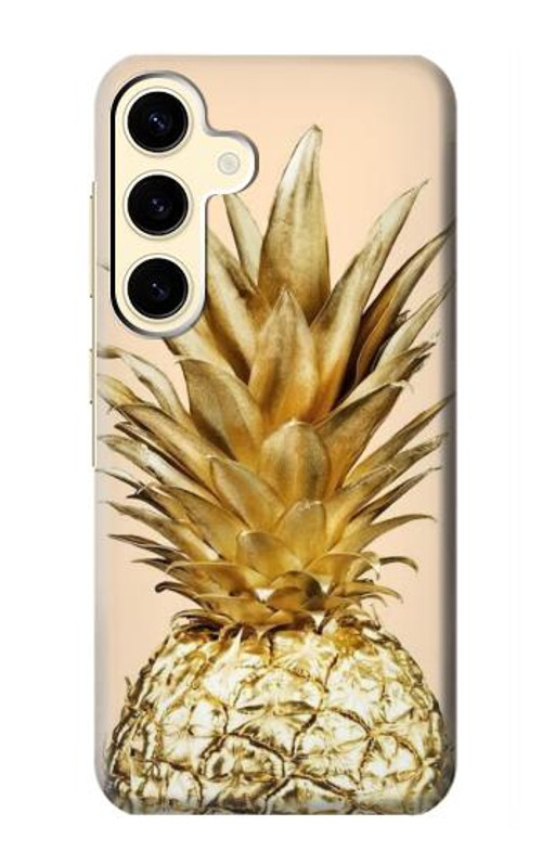 S3490 Gold Pineapple Case Cover Custodia per Samsung Galaxy S24