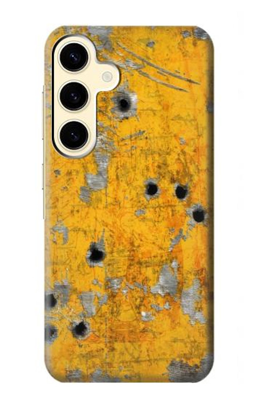 S3528 Bullet Rusting Yellow Metal Case Cover Custodia per Samsung Galaxy S24