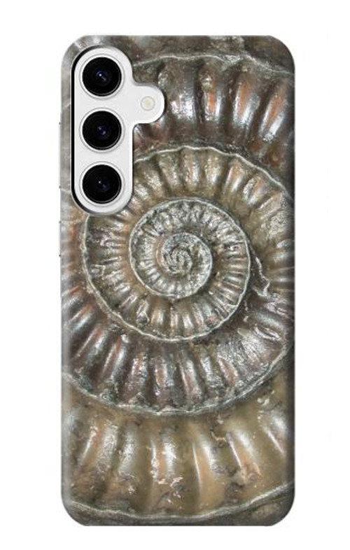S1788 Ammonite Fossil Case Cover Custodia per Samsung Galaxy S24 Plus