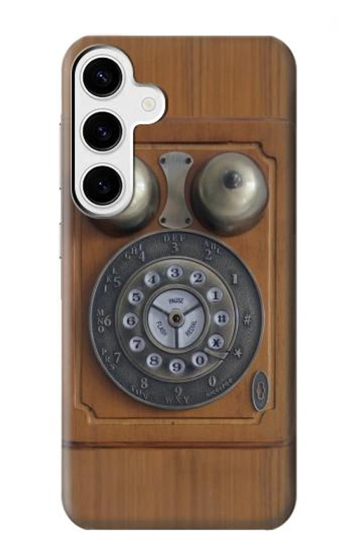 S3146 Antique Wall Retro Dial Phone Case Cover Custodia per Samsung Galaxy S24 Plus S3146 Antique Wall Retro Dial Phone Case Cover Custodia per Samsung Galaxy S24 Plus