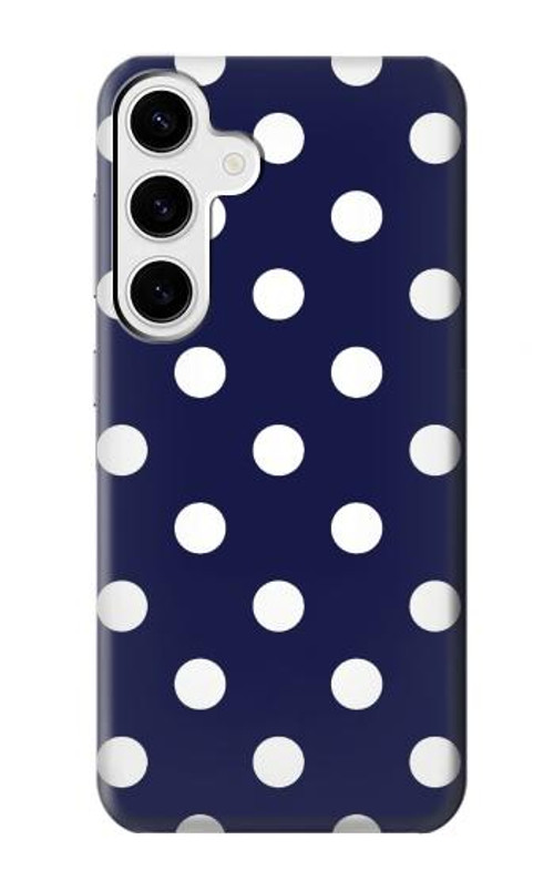 S3533 Blue Polka Dot Case Cover Custodia per Samsung Galaxy S24 Plus