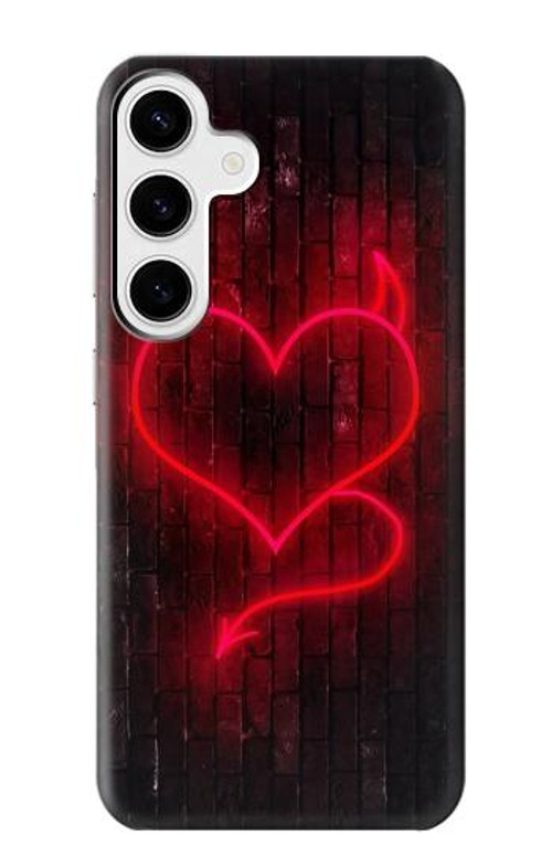 S3682 Devil Heart Case Cover Custodia per Samsung Galaxy S24 Plus