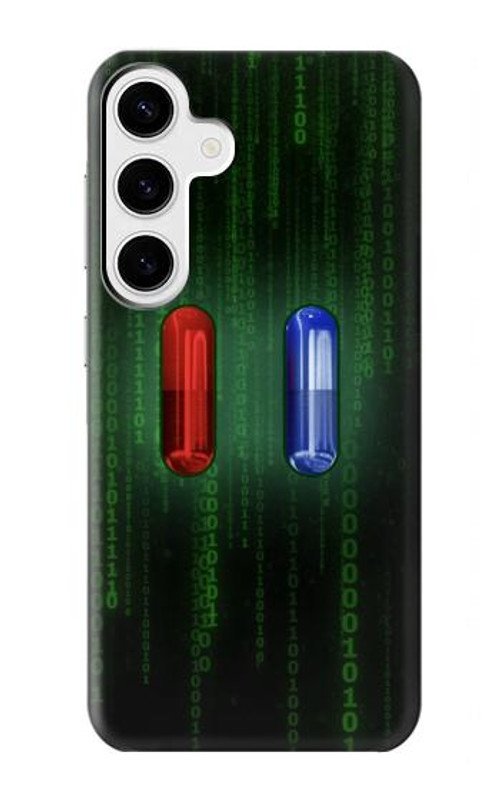 S3816 Red Pill Blue Pill Capsule Case Cover Custodia per Samsung Galaxy S24 Plus