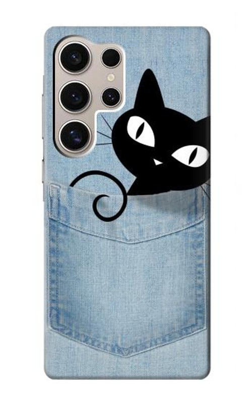 S2641 Pocket Black Cat Case Cover Custodia per Samsung Galaxy S24 Ultra