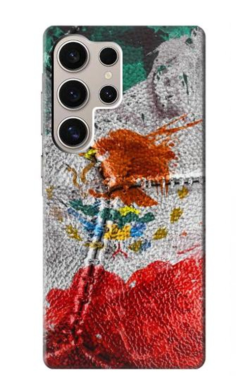 S3314 Mexico Flag Vinatage Football Graphic Case Cover Custodia per Samsung Galaxy S24 Ultra