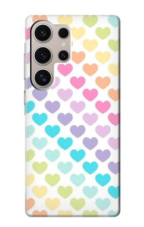 S3499 Colorful Heart Pattern Case Cover Custodia per Samsung Galaxy S24 Ultra