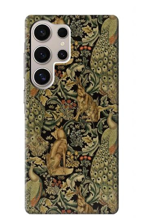 S3661 William Morris Forest Velvet Case Cover Custodia per Samsung Galaxy S24 Ultra