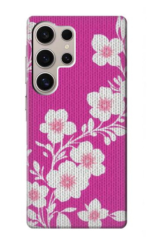 S3924 Cherry Blossom Pink Background Case Cover Custodia per Samsung Galaxy S24 Ultra