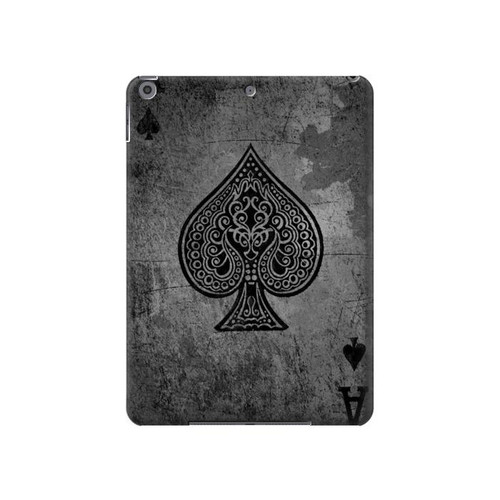 S3446 Black Ace Spade Case Cover Custodia per iPad 10.2 (2021,2020,2019), iPad 9 8 7