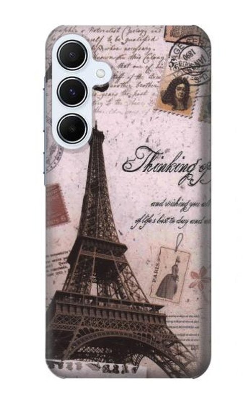 S2211 Paris Postcard Eiffel Tower Case Cover Custodia per Samsung Galaxy A55 5G