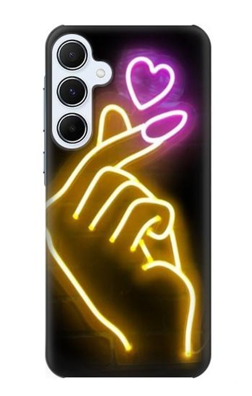S3512 Cute Mini Heart Neon Graphic Case Cover Custodia per Samsung Galaxy A55 5G