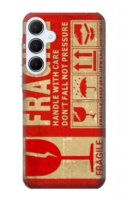 S3552 Vintage Fragile Label Art Case Cover Custodia per Samsung Galaxy A55 5G