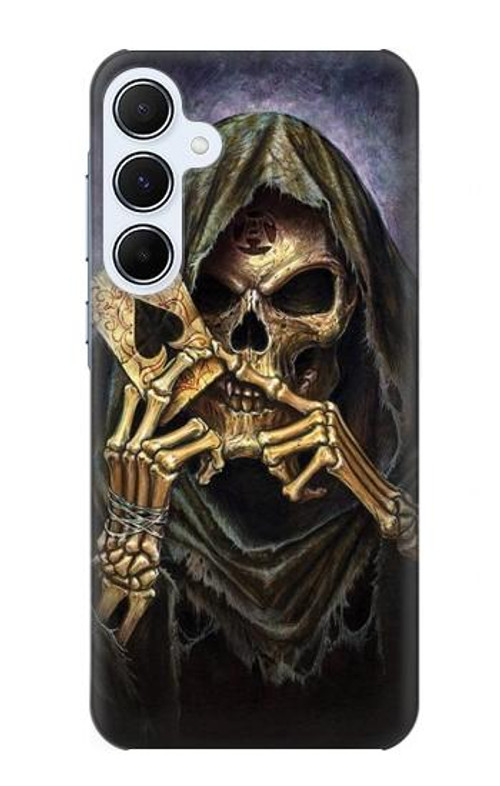 S3594 Grim Reaper Wins Poker Case Cover Custodia per Samsung Galaxy A55 5G