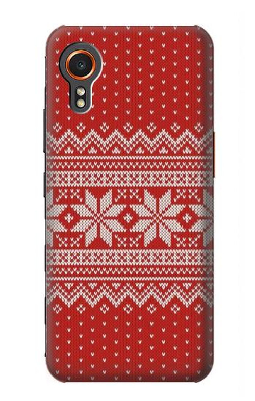 S3384 Winter Seamless Knitting Pattern Case Cover Custodia per Samsung Galaxy Xcover7